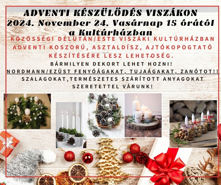 Adventi készülődés Viszákon!